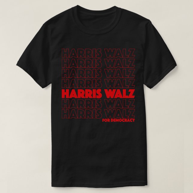 Camiseta Walz for Democracy 1 (Diseño del anverso)