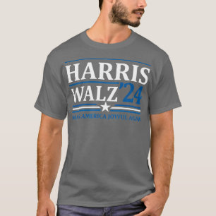 Camiseta Walz Joyful Again 2024 Souvenir de campaña TShirt