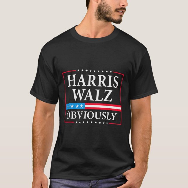 Camiseta Walz Obviamente el presidente Kamala Harris Waltz  (Anverso)