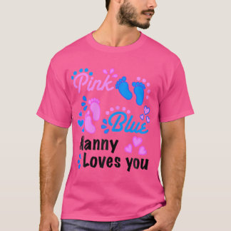 Camiseta Wan Gender Reveal Fiesta Suministros Nanny Te ama