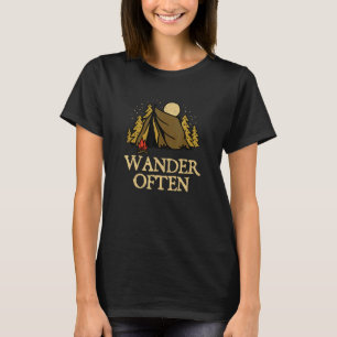 Camiseta Wander A Menudo Camping Camper Viaje Camper Viaje 