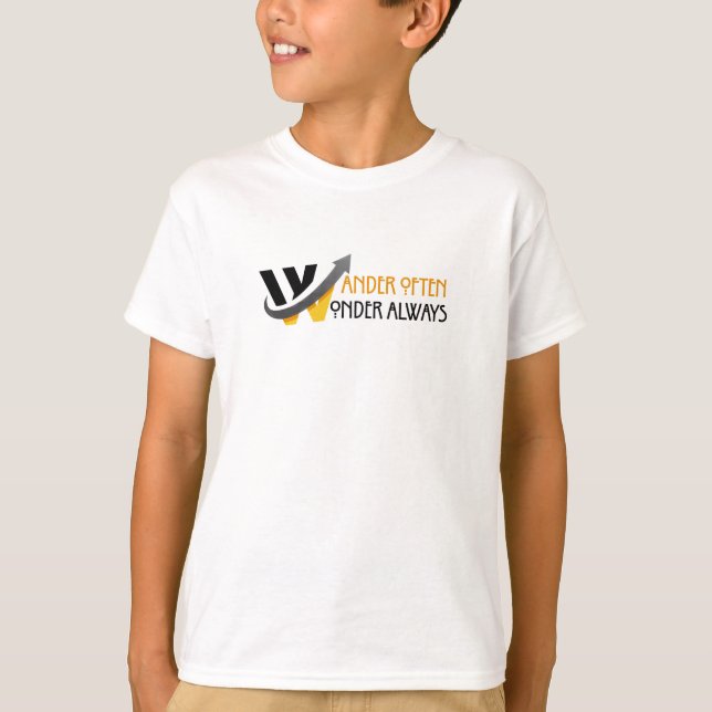 Camiseta Wander a menudo, maravilla siempre (Anverso)