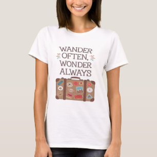 Camiseta Wander A Menudo, Wonder Always Travel Cita