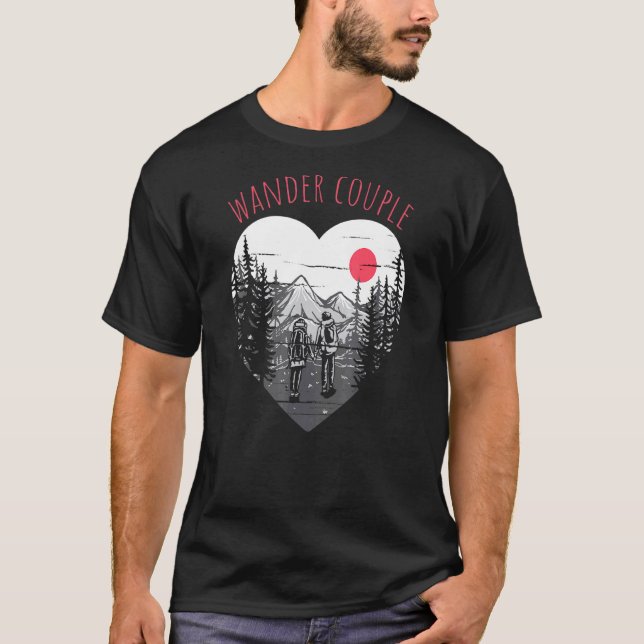 Camiseta Wander Couple Senderismo al aire libre (Anverso)