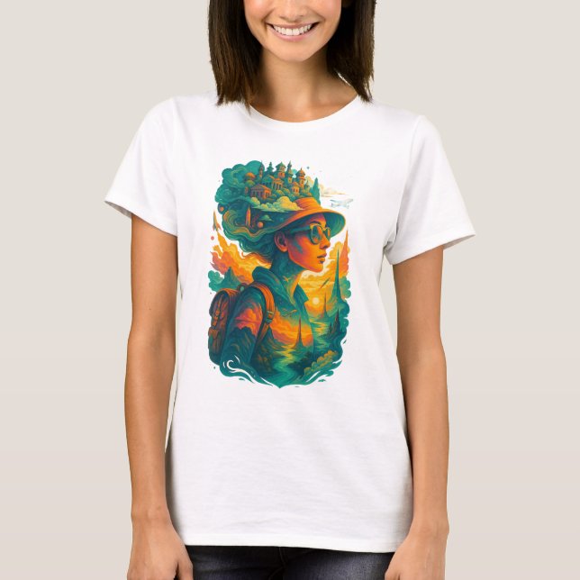 Camiseta Wander far. Dream big. Live free. (Anverso)