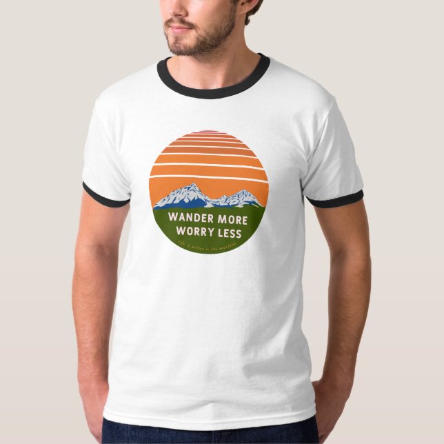 Camiseta Wander more Worry less (Anverso)