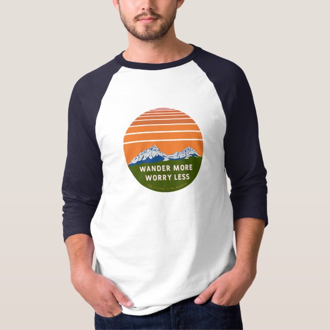 Camiseta Wander more Worry less (Anverso)