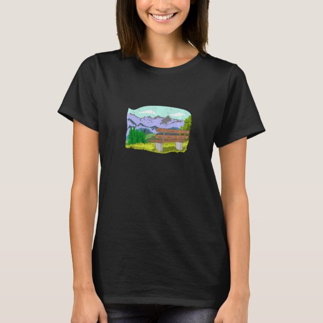 Camiseta Wander Mountain Naturaleza al aire libre Senderism (Anverso)