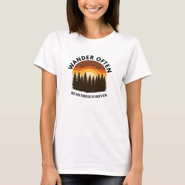 Camiseta Wander Often remember forever T-Shirt (Anverso)