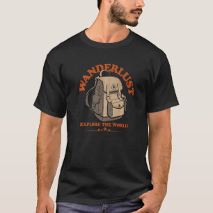 Camiseta Wanderlust Explorar Camping de Aventura Salvaje Mu