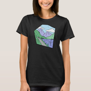 Camiseta Wanderlust Mountain Al Aire Libre Senderismo Wa