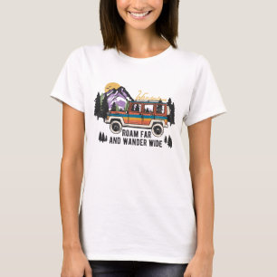Camiseta Wanderlust Roam Far Y Wander Wide