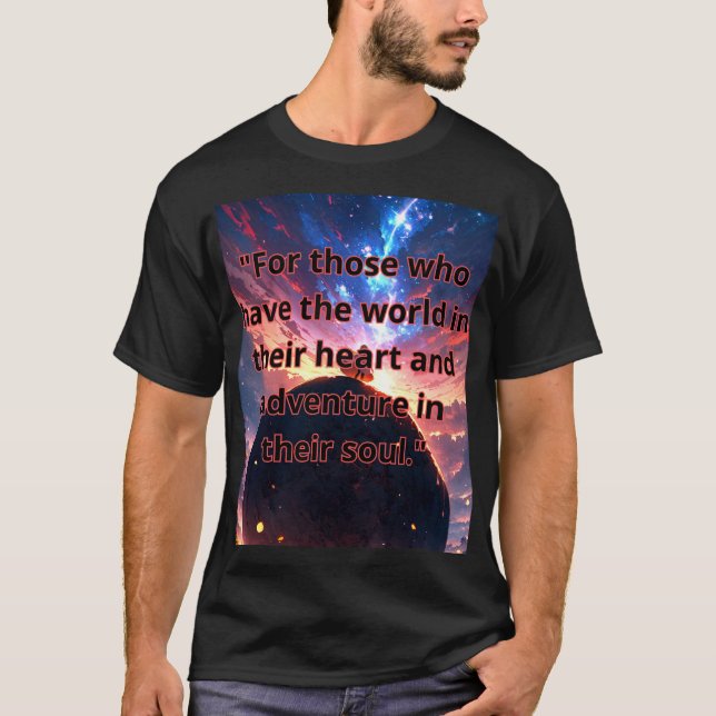 Camiseta  "Wanderlust: the desire to explore is in every de (Anverso)