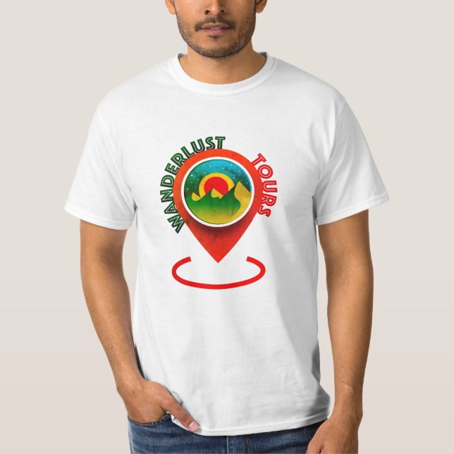 Camiseta Wanderlust Tours - Edición Retro (Anverso)