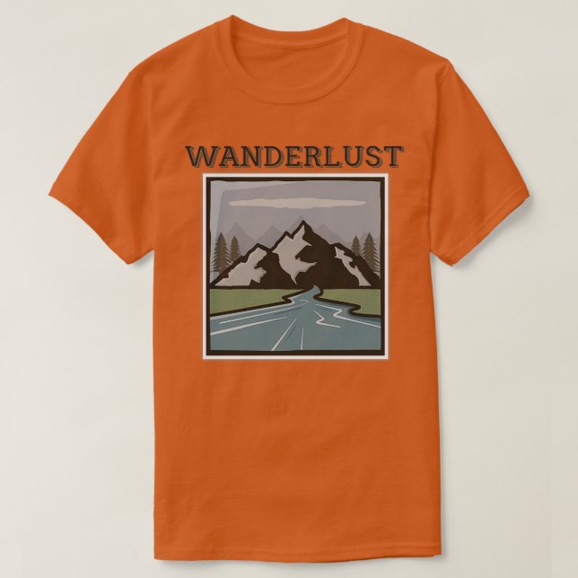 Camiseta wanderlust Trimezcla (Diseño del anverso)