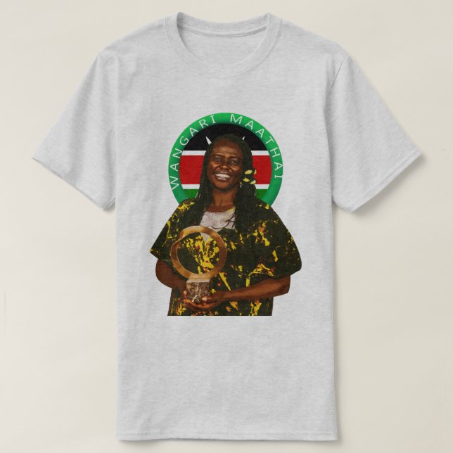Camiseta Wangari Maathai keniana Empoderamiento de (Diseño del anverso)