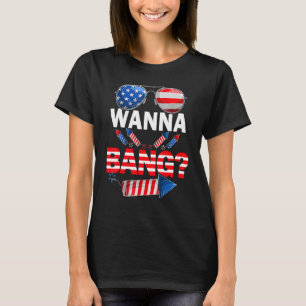 Camiseta Wanna Bang 4 De Julio Fuegos Artificiales Patrióti