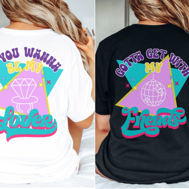 Camiseta Wanna Be my Lover Funny Retro Bachelorette de los  (Find matching shirts in our shop)