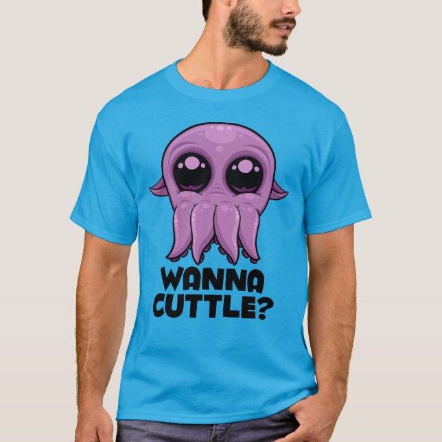 Camiseta Wanna Cuttle Personalizado Cuttlefish (Anverso)