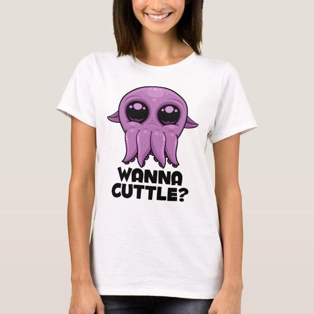 Camiseta Wanna Cuttle Personalizado Cuttlefish (Anverso)