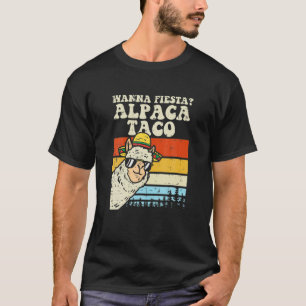 Camiseta Wanna Fiesta Alpaca Taco Funny Cinco De Mayo Mexic