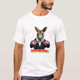 Camiseta Wanna Fight Mate Kangaroo Boxing Tshirt