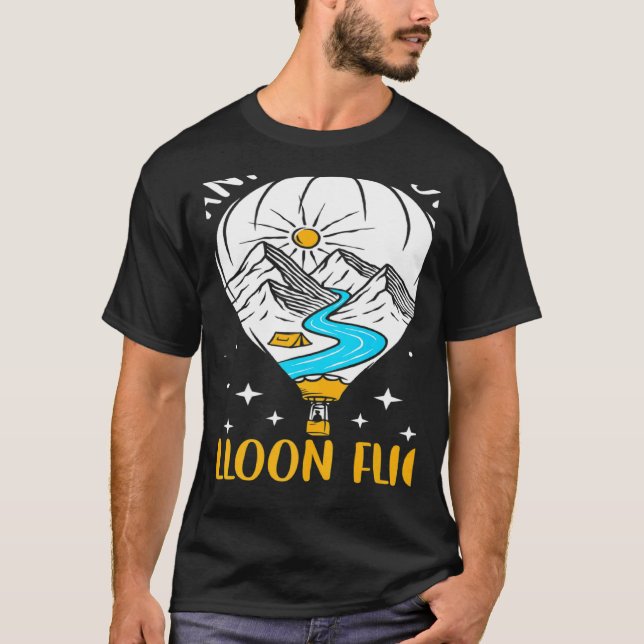 Camiseta Wanna Go On A Balloon Flight Hot Air Balloon Ballo (Anverso)