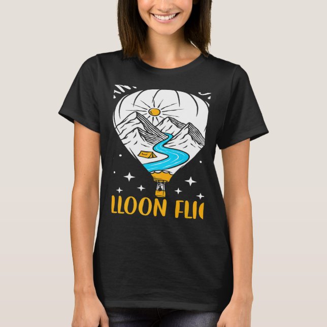 Camiseta Wanna Go On The Balloon Flight (Anverso)