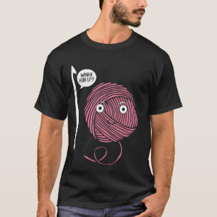 Camiseta Wanna Hook Up Funny Yarn Crochet Enthusiastas Croc