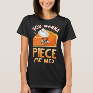 Camiseta Wanna Piece De Mí Divertido Cae Calabaza Pun Pie E