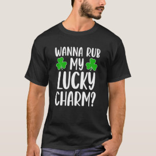 Camiseta Wanna Rub My Lucky Charm St Patricks Day Adu irlan