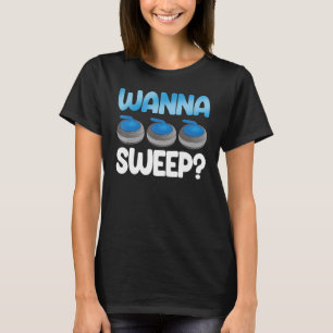 Camiseta Wanna Sweep Curling Hombres Mundial de Curling Más