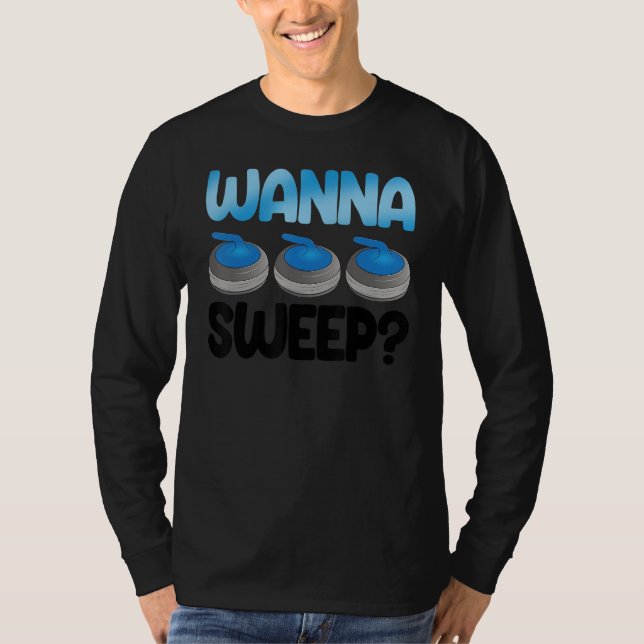 Camiseta Wanna Sweep Curling Men World's Greatest Curling D (Anverso)