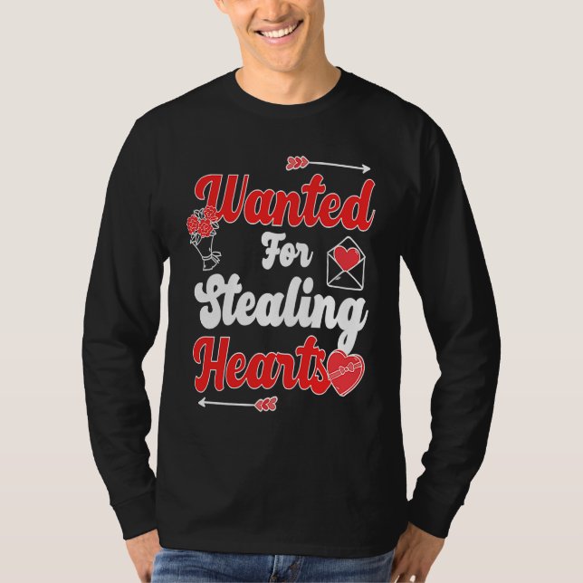 Camiseta Wanted For Stealing Hearts (Anverso)