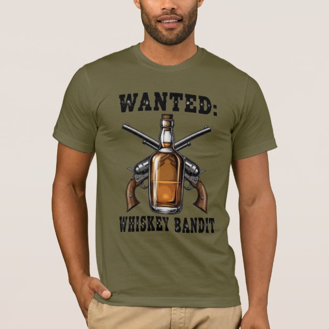 Camiseta Wanted Whiskey Bandit (Anverso)