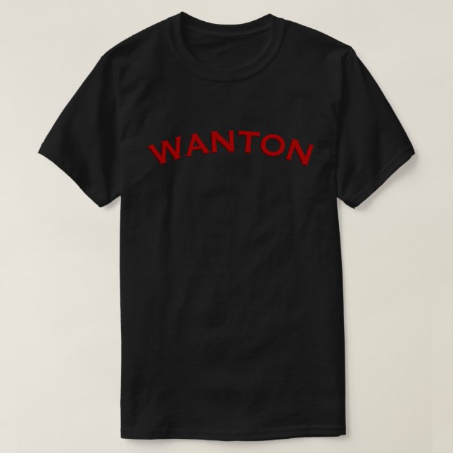 Camiseta Wanton (Diseño del anverso)