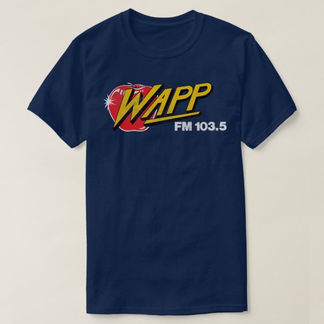 Camiseta WAPP La estación de radio Apple NYC 80 (Diseño del anverso)
