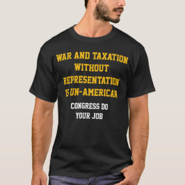 Camiseta War and taxation without representation