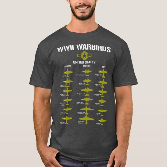 Camiseta Warbirds de Estados Unidos WW2 (Anverso)