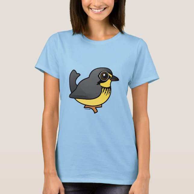 Camiseta Warbler de Canadá Birdorable (Anverso)