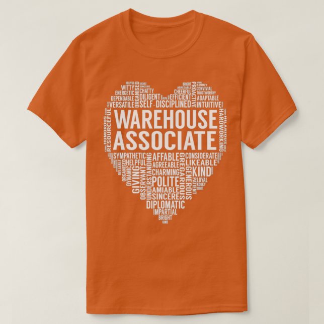 Camiseta Warehouse Associate Warehouse Associate Heart (Diseño del anverso)