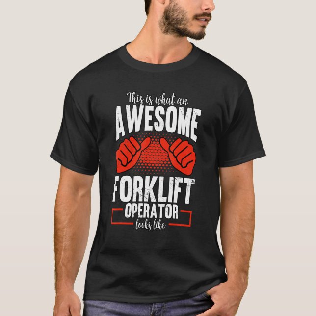 Camiseta Warehouse Forklift Driver (Anverso)