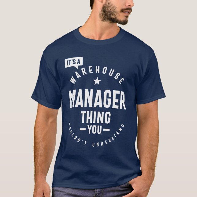 Camiseta Warehouse Manager Regalo Funny Job Title Professio (Anverso)