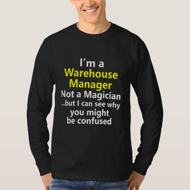 Camiseta Warehouse Site Manager Leader Team Job Career Occu (Anverso)