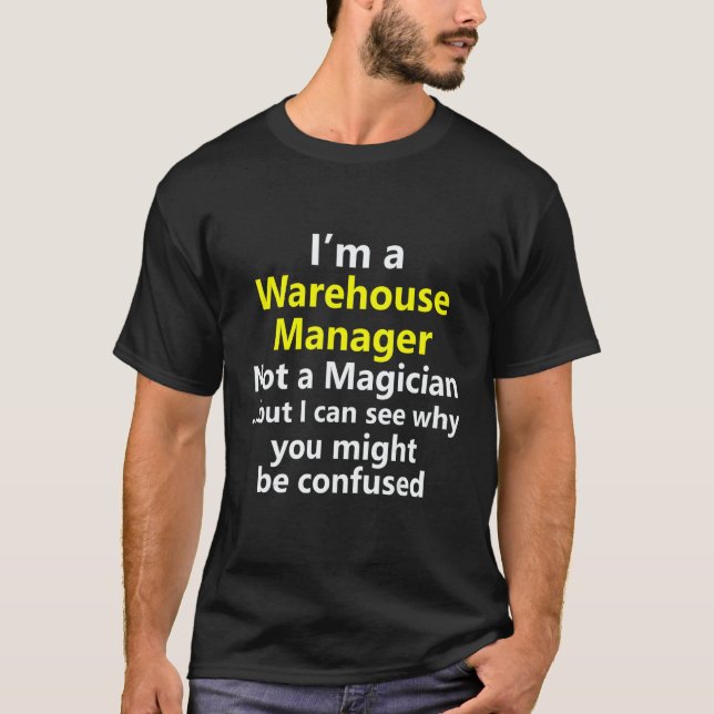 Camiseta Warehouse Site Manager Leader Team Job Career Occu (Anverso)
