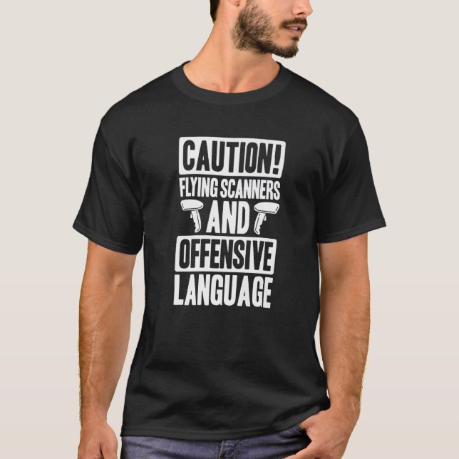 Camiseta Warehouseman Flying Scanners Warehouse Worker (Anverso)