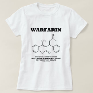 Camiseta Warfarin que toma el veneno de la rata para