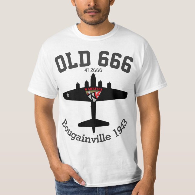 Camiseta Warkites B-17 666 viejos (Anverso)