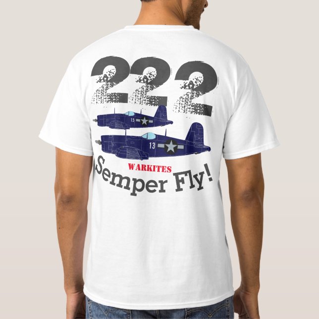 Camiseta Warkites Corsair "Semper Fly" 222 T-Shirt l (Reverso)