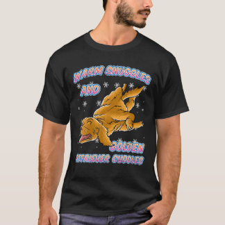 Camiseta Warm Snuggles And Golden Retriever Cuddles Dog Chr